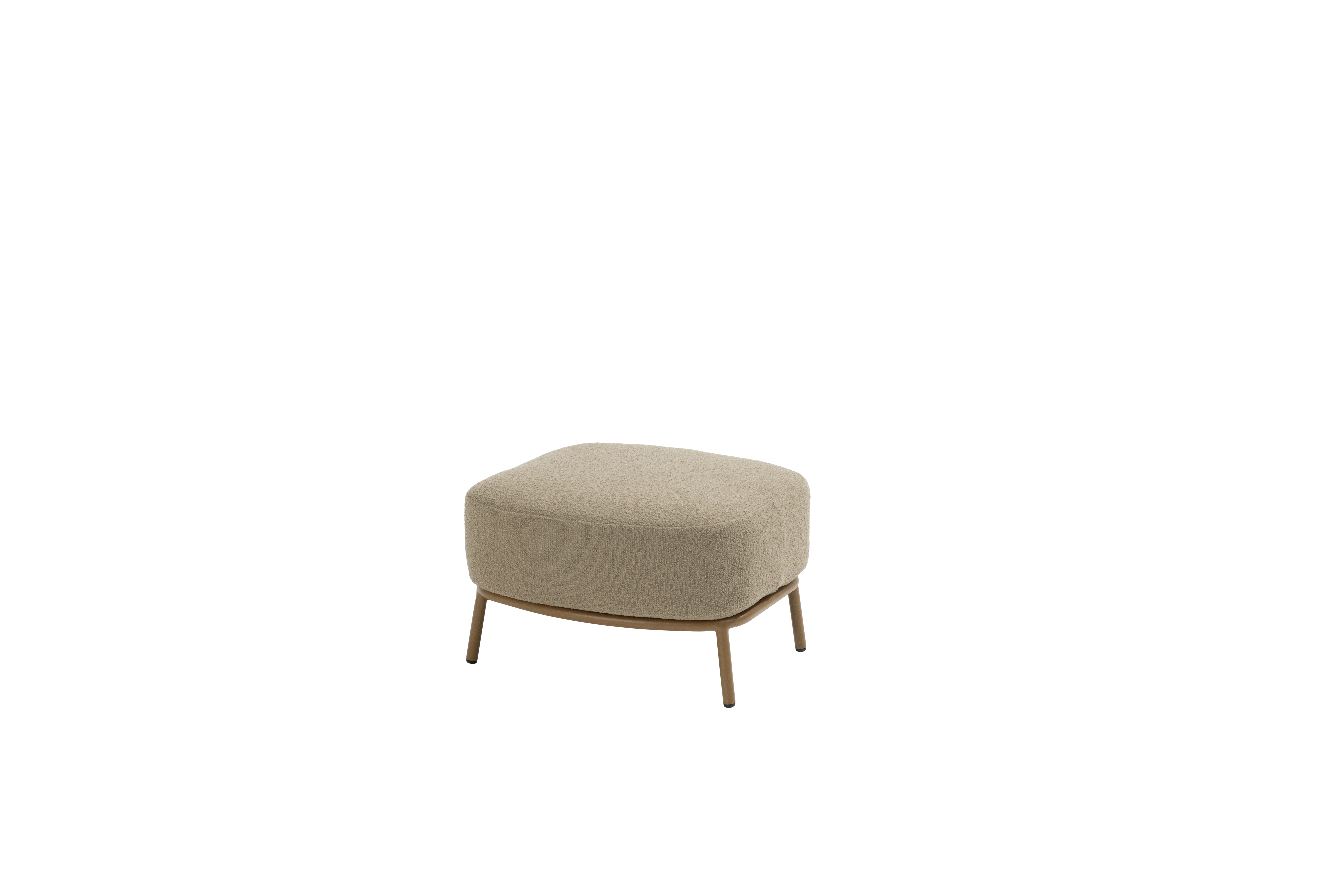  4 Seasons Biarritz Footstool W/cushion - Amber